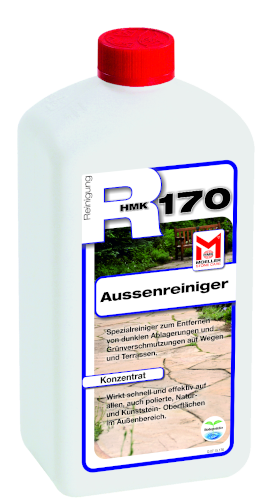 Außenreinigung von Natursteinflächen mit HMK R170 Außenreiniger - Sauberkeit bei Terrassen, Wege, Einfahrten und vieles mehr