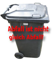Abfalltransport bei Behälter mit Gefahrgut