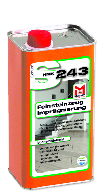 Imprägnierung von Feinsteinzeug mit HMK S243 Feinsteinzeug-Imprägnierung