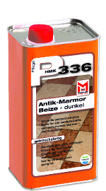 Marmor und Kalkstein Beizmittel mit antik-rustikalen Effekt: HMK P335 Antik-Marmorbeize - dunkel